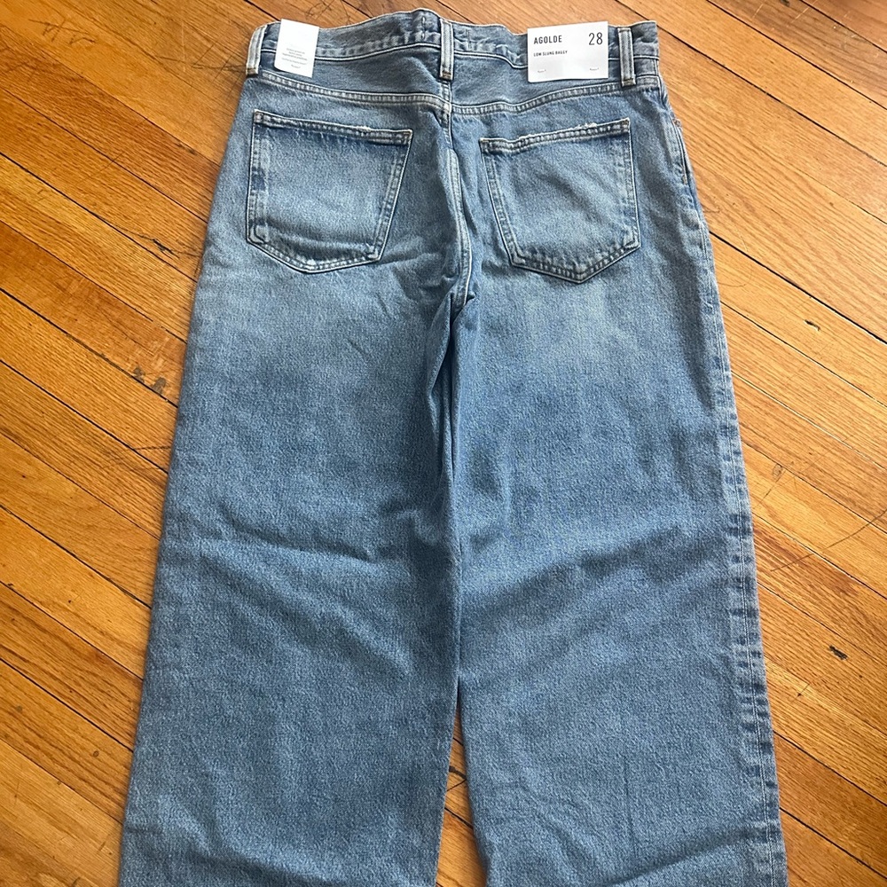 Agolde Low Slung Baggy Jeans NWT Size 28 - Picture 7 of 12
